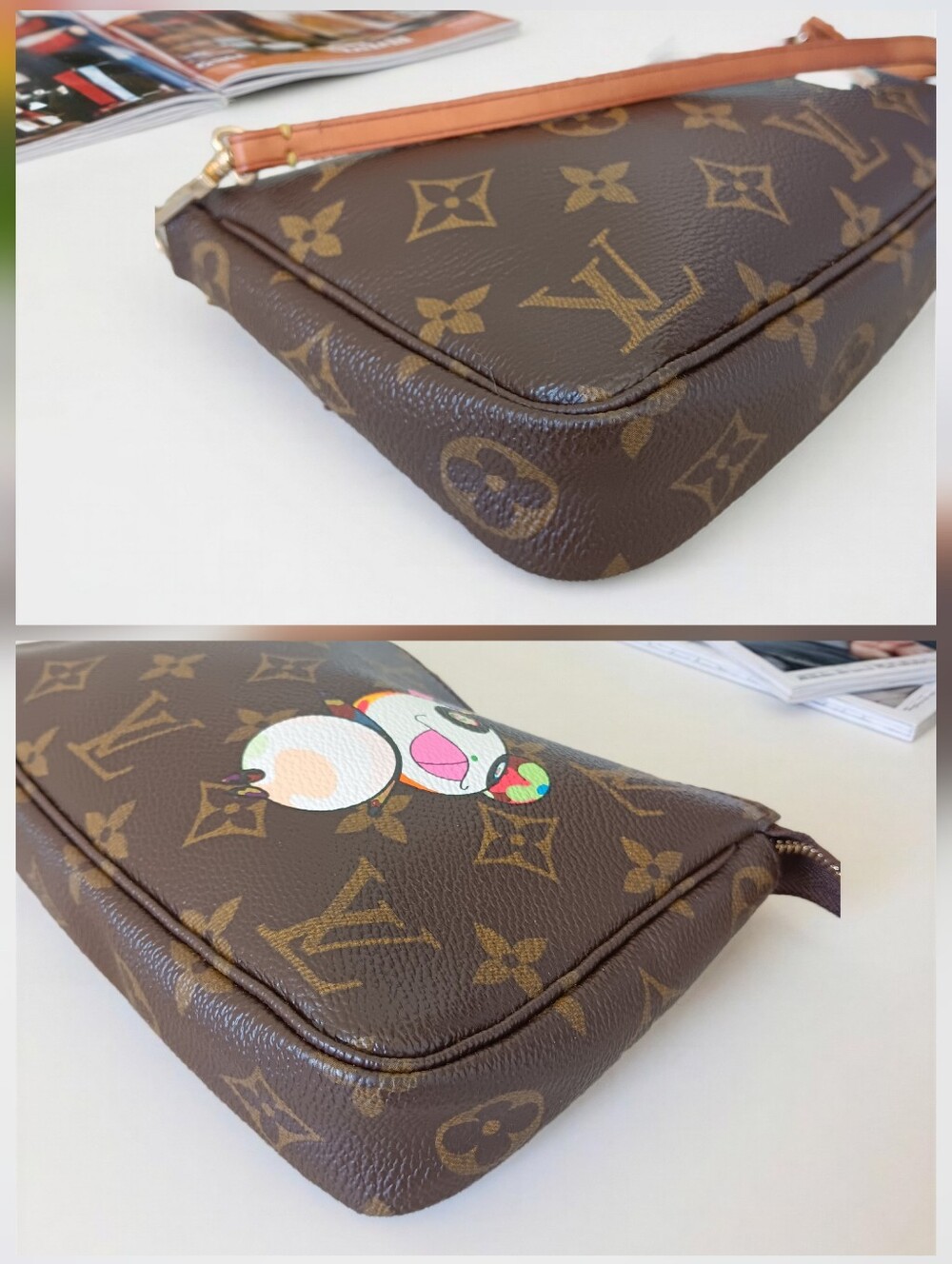 Louis Vuitton Murakami Panda Pochette Accessoires Limited Edition ✨ COA - Picture 9 of 16